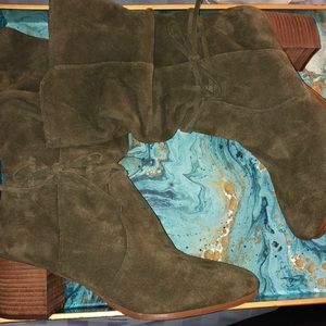 Janine Tall Shaft Suede Boots 